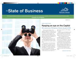 State of Business - Kentucky Chamber of Commerce