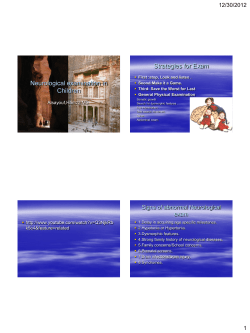 Neurological examination in Children