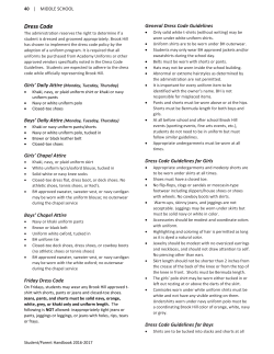 Dress Code - Brook Hill School