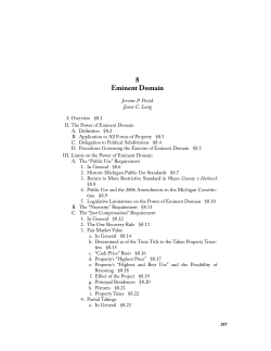 8 Eminent Domain