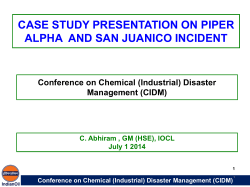 case study presentation on piper alpha and san juanico incident