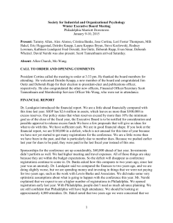 Society for Industrial and Organizational Psychology Winter