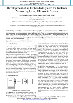 Development of an Embedded System for Distance Measuring using