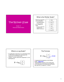 The Richter Scale - hrsbstaff.ednet.ns.ca