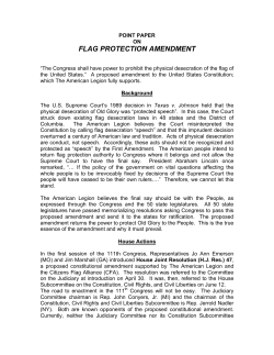 flag protection amendment