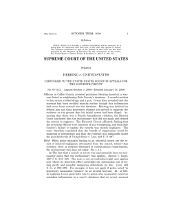 Herring v. United States - Electronic Privacy Information Center