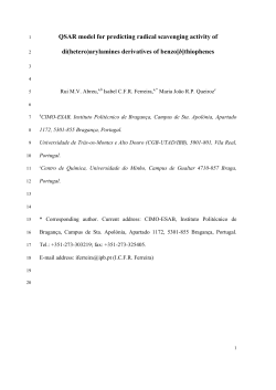 QSAR model for predicting radical scavenging activity of di(hetero