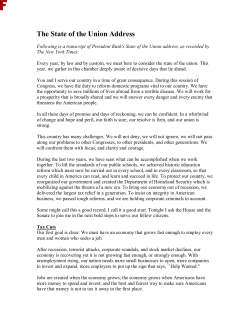 The State of the Union Address