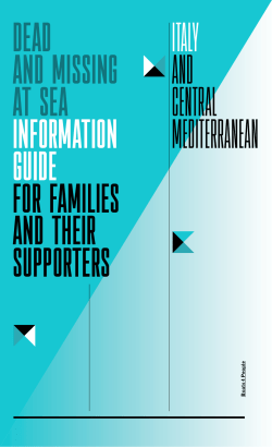 Italy and Central Mediterranean Dead and missing at sea