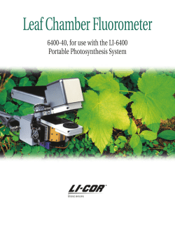 Leaf Chamber Fluorometer - LI