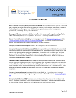 INTRODUCTION - Province of British Columbia