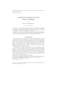 MULTIPLICITY ESTIMATES AND THE PRODUCT THEOREM