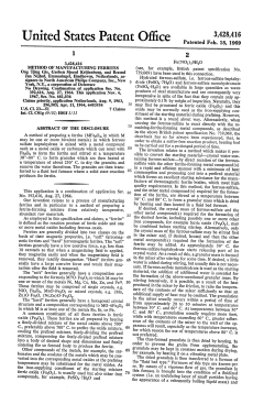 Method of manufacturing ferrites