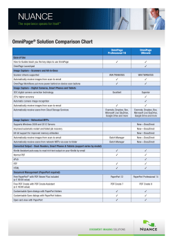 Comparison Chart