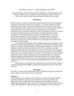 Root Disease Analyzer - Armillaria Response Tool