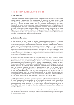 3 nine geo-morphological danube reaches