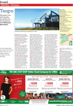 Sunday Star Times - Escape August 2010
