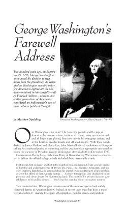 GeorgeWashington`s Farewell Address
