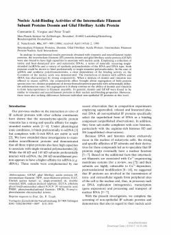 Nucleic Acid-Binding Activities of the Intermediate