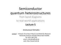 Semiconductor quantum heterostructures