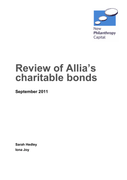 Review of Allia`s charitable bonds