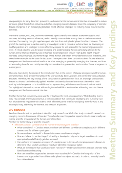Meeting Summary and Key Findings