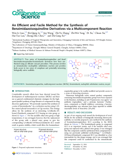 An Efficient and Facile Method for the Synthesis