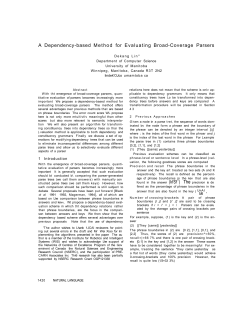 A Dependency-based Method for Evaluating Broad