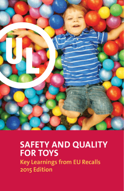 safety and quality for toys - Industries