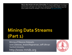 N - Mining of Massive Datasets