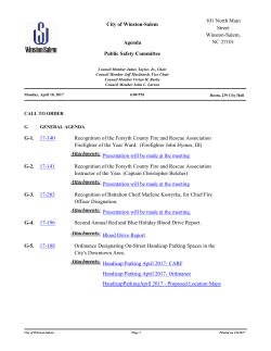 Public Safety Committee - City of Winston