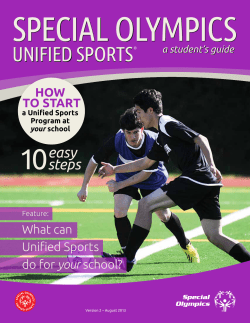 Start a Unified Sports Team