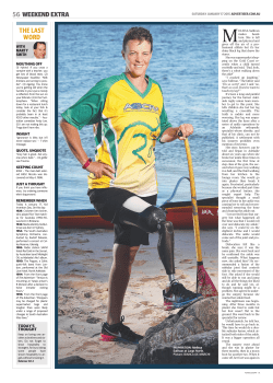 56 WEEKEND EXTRA THE LAST WORD