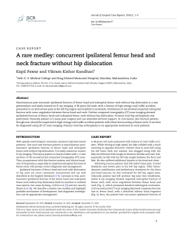 A rare medley: concurrent ipsilateral femur head