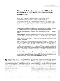 Thiamazole Pretreatment Lowers the 131I Activity Needed to Cure