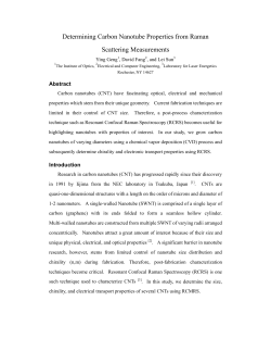 Determining Carbon Nanotube Properties from