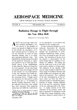 Radiation Dosage in Flight Through the Van Allen Belt