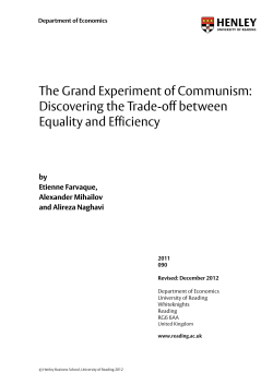 The Grand Experiment of Communism
