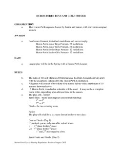 HP Soccer Playing Regulatio - Huron Perth Athletic Association