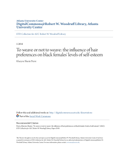 To weave or not to weave: the influence of hair preferences on black
