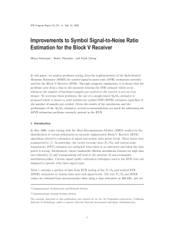 Improvements to Symbol Signal-to-Noise Ratio Estimation for the