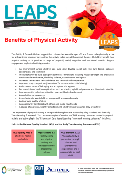 Benefits of Physical Activity