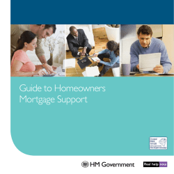 Homeowners` Mortgage Support