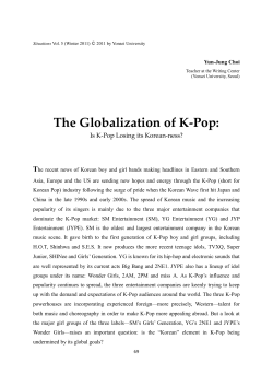 The Globalization of K-Pop: