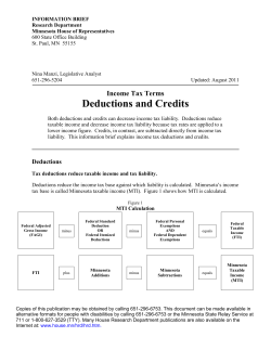Income Tax Terms: Deductions and Credits