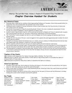 Chapter 9 Overview Handout for Students