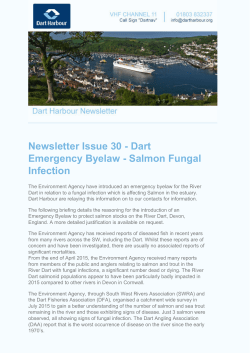 Newsletter Issue 30 - Dart Emergency Byelaw