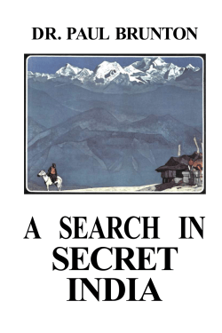Paul Brunton A Search in Secret India