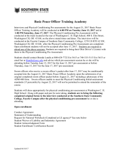Basic Peace Officer Training Academy