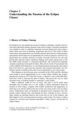 Understanding the Passion of the Eclipse Chaser